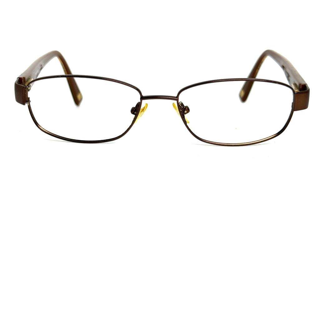 Nine West NW1036 211 Eyeglasses Frames Brown Round Oval Rim 52-16-135 H19690
